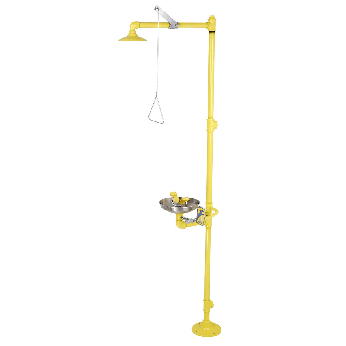 S1340 Pedestal Safety Shower with Stainless Steel Bowl Eye Wash