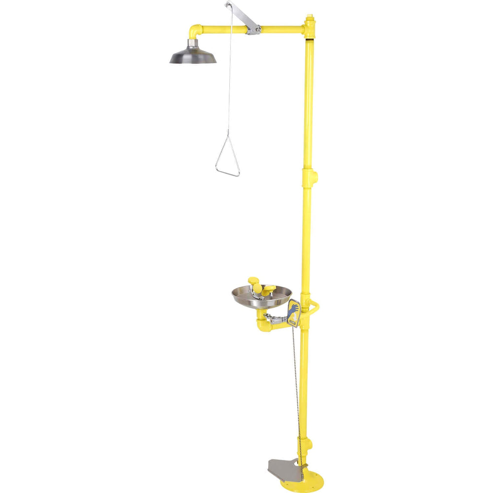 S2340 Stainless Steel Safety Shower and Eye Wash Station with Hand/Foot Control