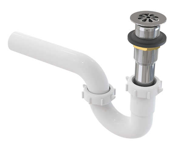 Daisy Strainer and 1 1/2" P-Trap, Plastic
