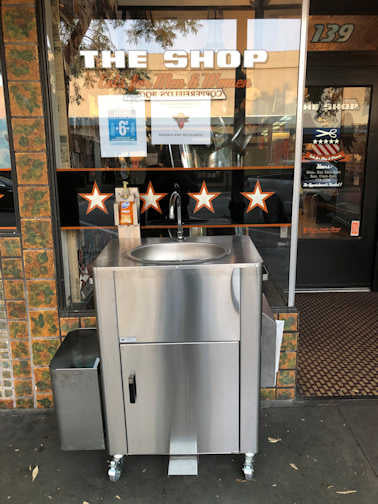 Deluxe Portable Foot Pump Operated Sink