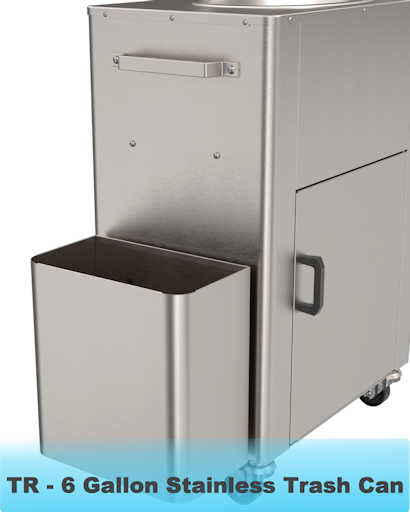 Trash Can Attachment for PS1210 Foot Pump Portable Sink with Water Heater