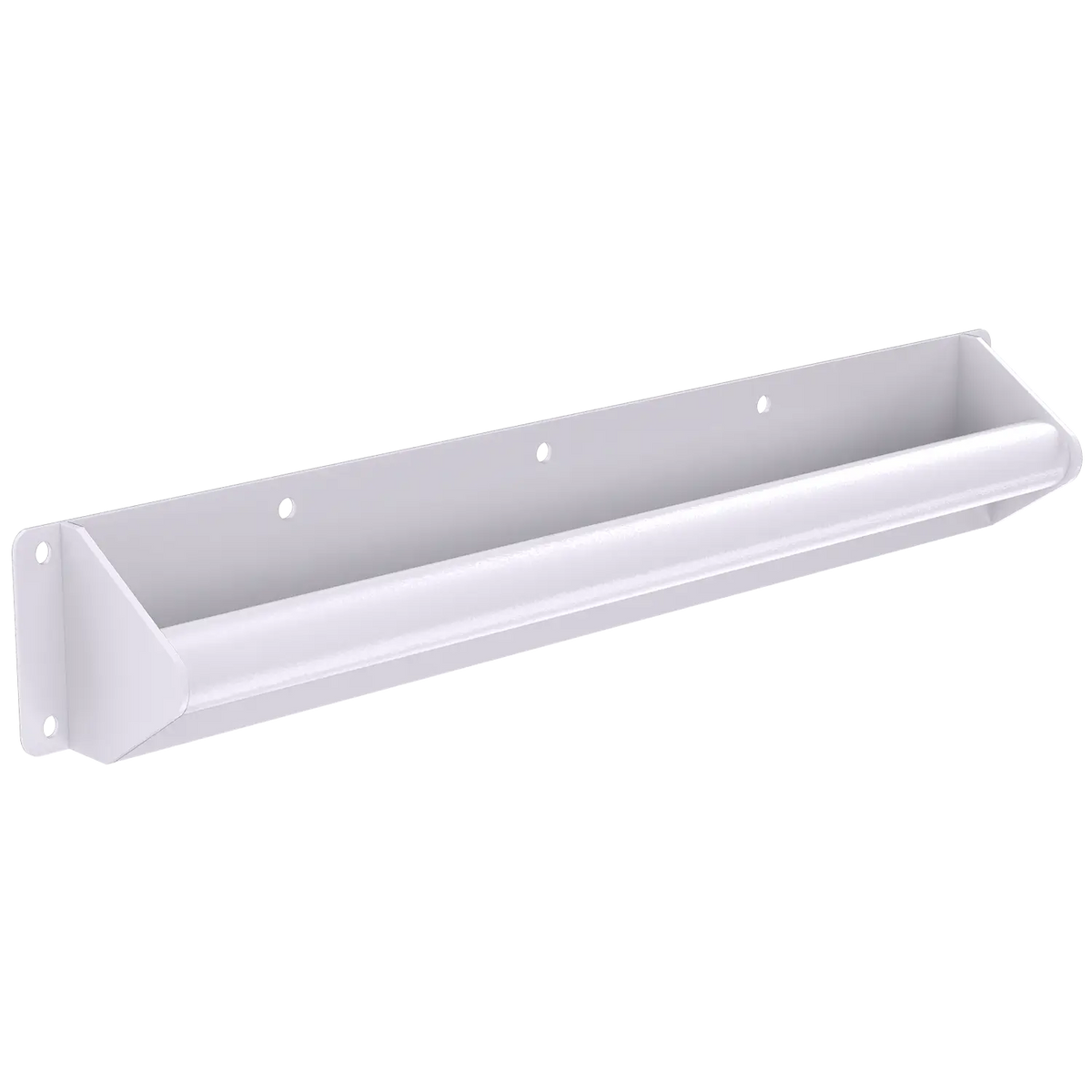 a white Ligature-Resistant ADA Compliant Washroom Grab Bar.