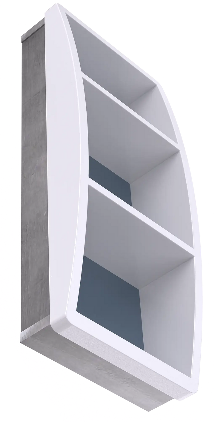 Stylish Ligature-Resistant Recessed Washroom Shelves