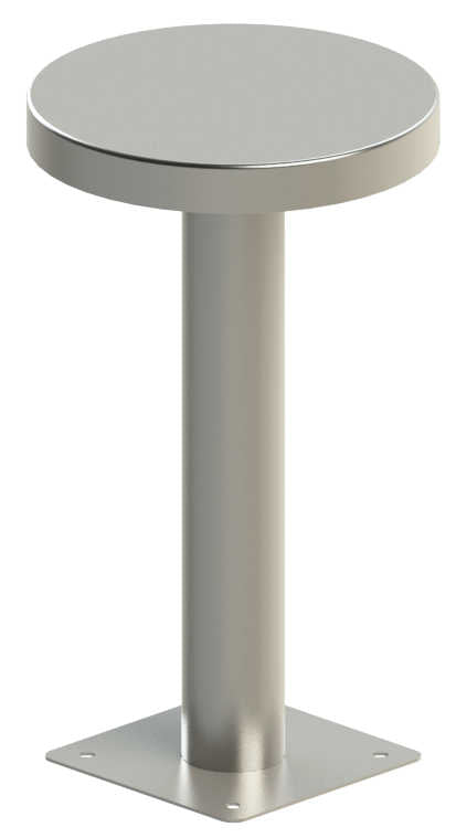 WDS Stainless Steel Wudu Station Floor Mount Stool