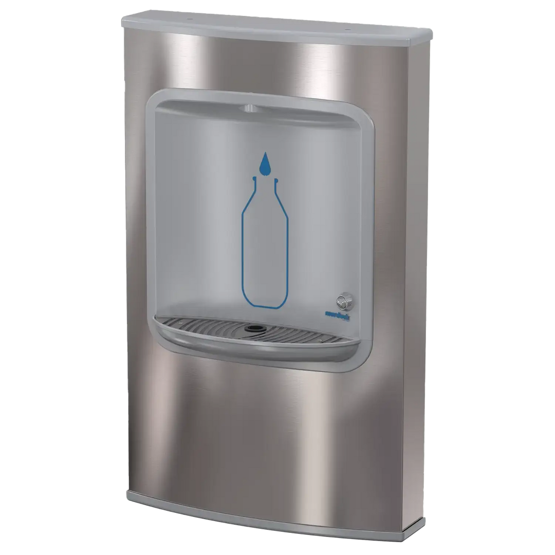 Stainless steel water bottle filler station 