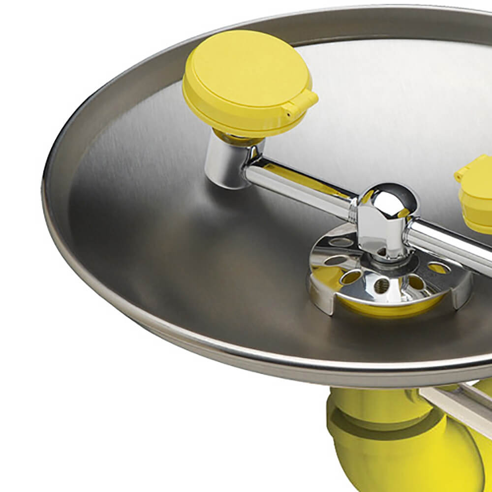 S0440-BF Barrier-Free, Stainless Steel Bowl, Wall Mount Eye Wash Close-up