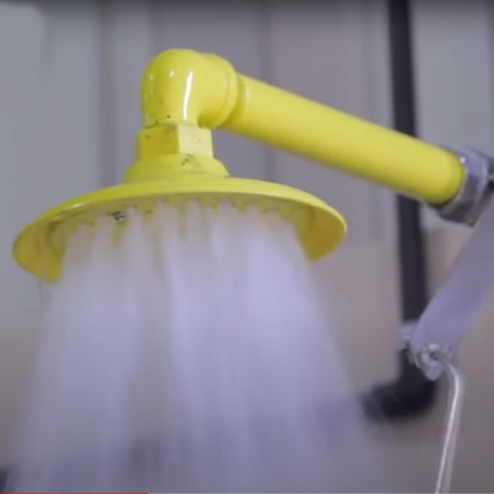 S1300 Plastic Head, Pedestal Mount Safety Shower